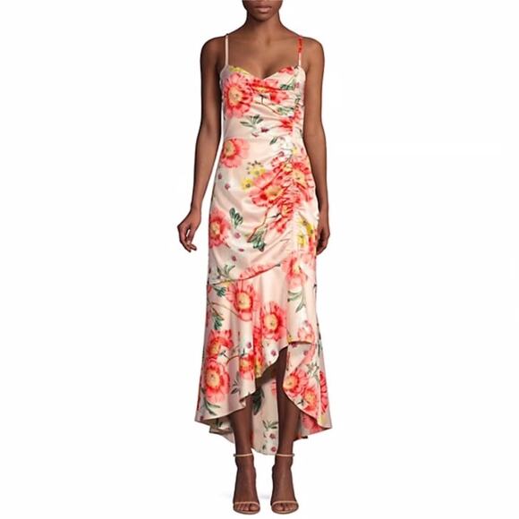 Parker Black Floral Sequin Embellished Dress Size 14 – Elegant Sleeveless Gown - Picture 1 of 15